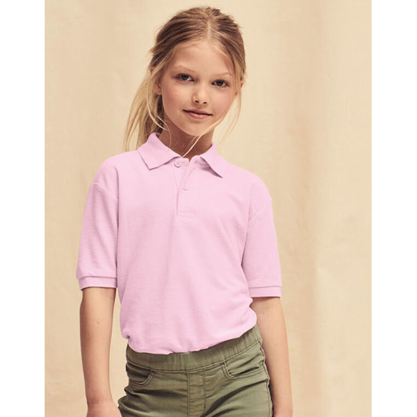 Fruit of the Loom Childrens 65/35 Pique Polo