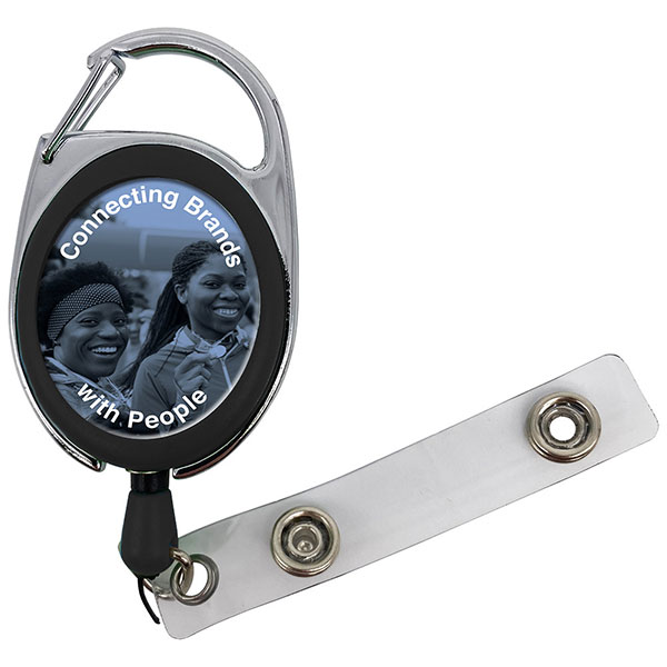 Carabiner Pull Reel With Decal