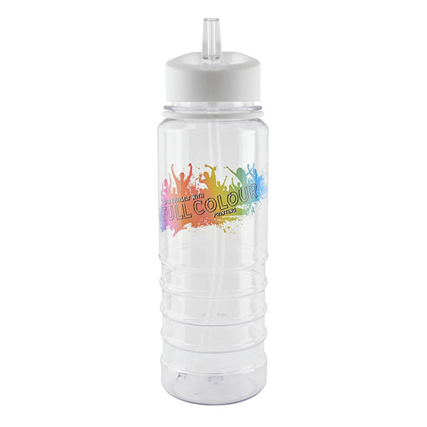 Aqueous Clear Drinks Bottle 750ml - Full Colour