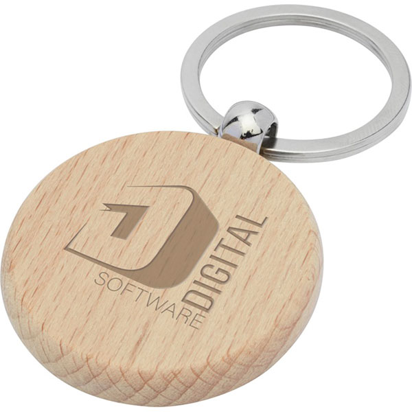 Wooden Key Ring - Round