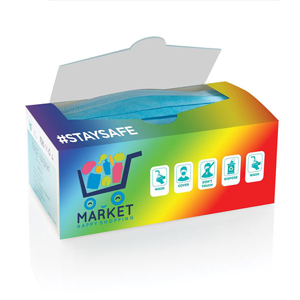 Box of Disposable Masks Including Customised Sleeve LSi