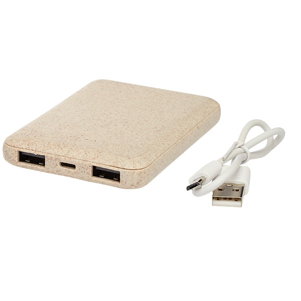 Asama 5000mAh Wheatstraw Powerbank - Spot Colour