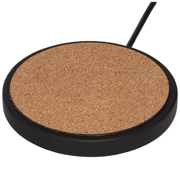 Limestone and Cork Wireless Charging Pad - Spot Colour