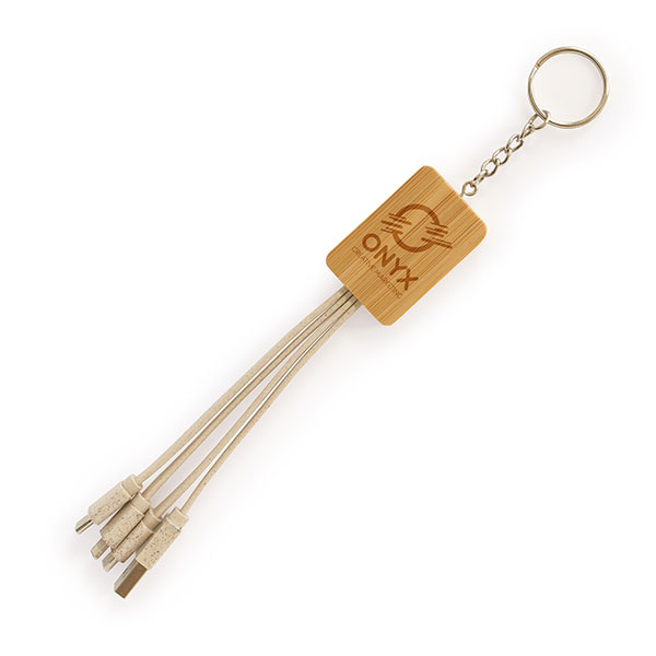 Bamboo and Wheat Straw Multi - Charger - Engraved