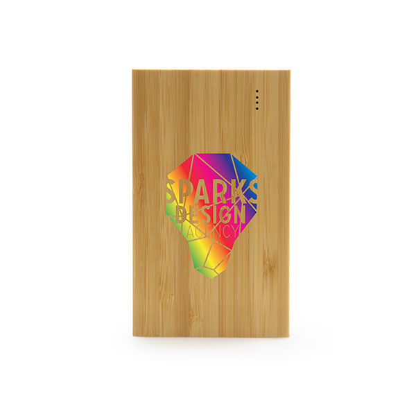 Bamboo Power Bank - Full Colour