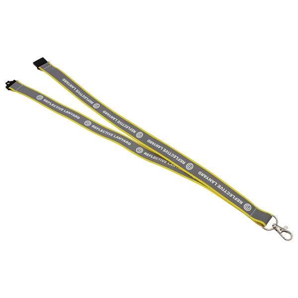 20mm Reflective Flat Polyester Lanyard