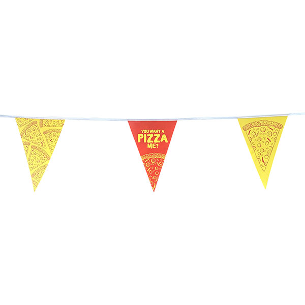 Bunting - White Triangular Pennants