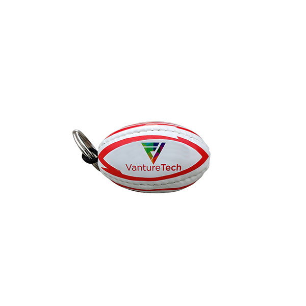 Rugby Ball Key Ring - Full Colour