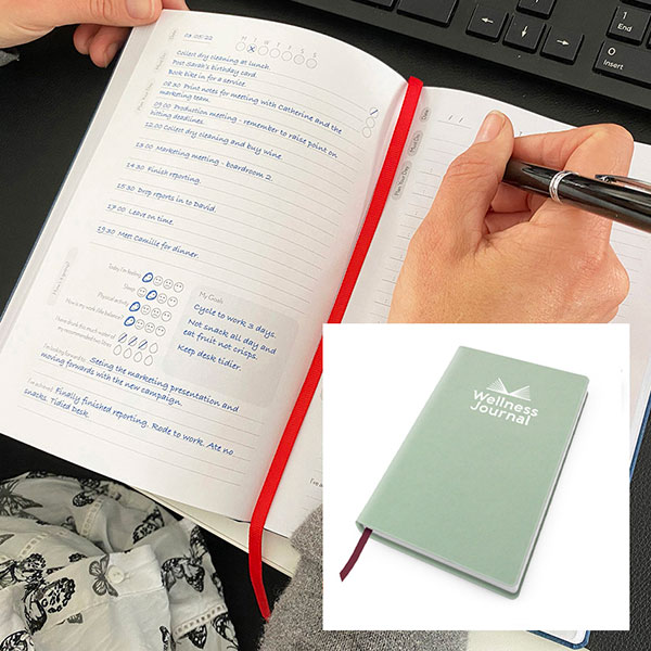 Cafeco Recycled A5 Wellness Journal - Debossed