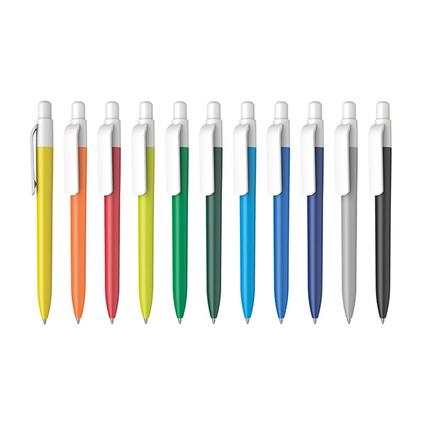 Kind rPET White Clip Ballpen - Full Colour