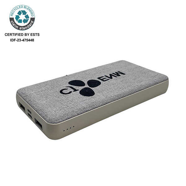 rPET and Hemp Powerbank 10,000mAh - Full Colour