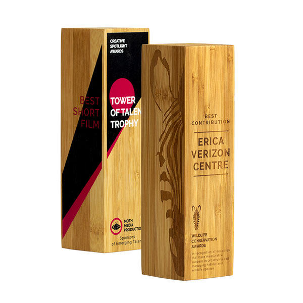 Solid Moso Bamboo Column Award - Full Colour