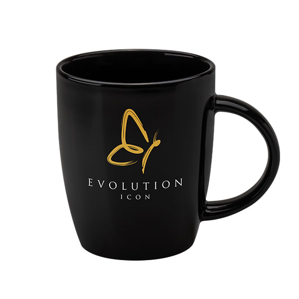 Darwin Earthenware Mug - Black