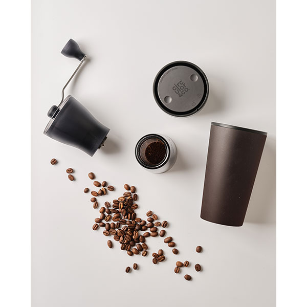 Circular & Co 8oz Recycled Coffee Cup - Coffee Grounds - Full Colour
