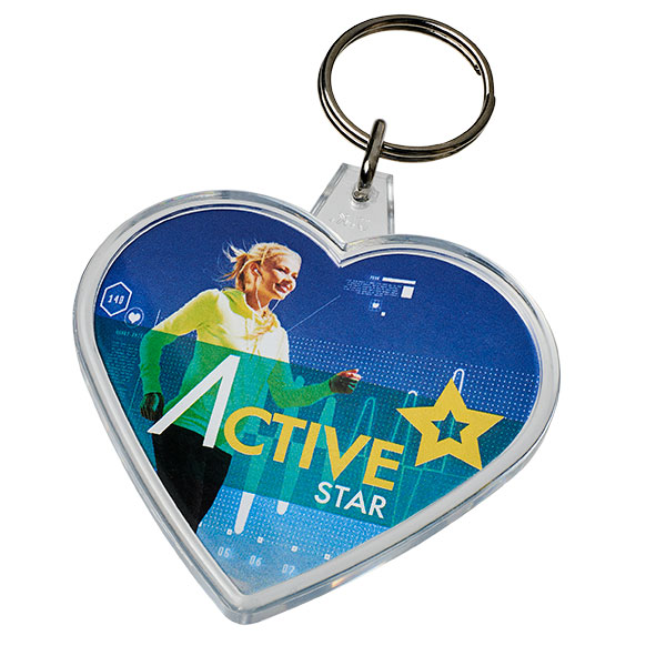 30mm Recycled Plastic Circular Key Ring