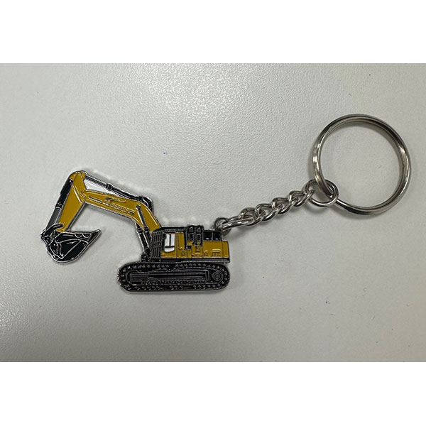Porto rPET Round Key Ring - Full Colour