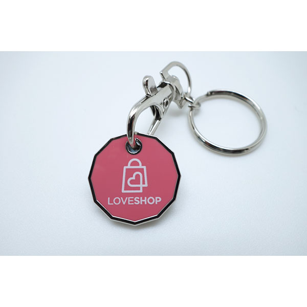 Express Printed Trolley Token Key Ring