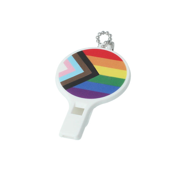 Plastic Whistle Key Ring
