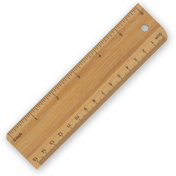 Bamboo Ruler 15cm - Full Colour