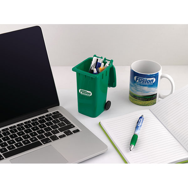 Recycled Wheelie Bin Pen Pot
