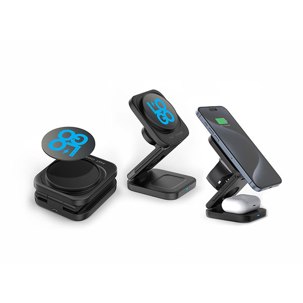 3 in 1 Foldable Magnetic Wireless Charging Station