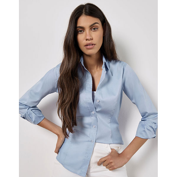 Kustom Kit Long Sleeve Premium Oxford Shirt - Women's