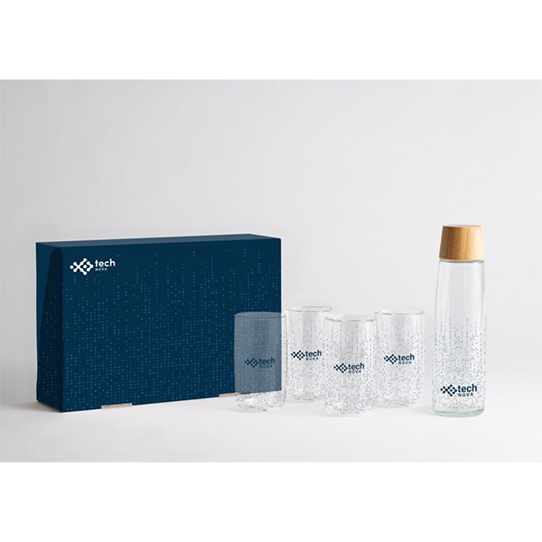 Chili Calypso Executive Recycled Glass Set - Full Colour