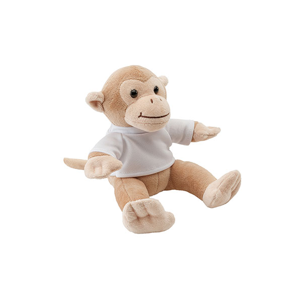 Plush Monkey Shaped Toy with T-Shirt