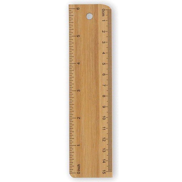 Bamboo 6" Ruler - Full Colour