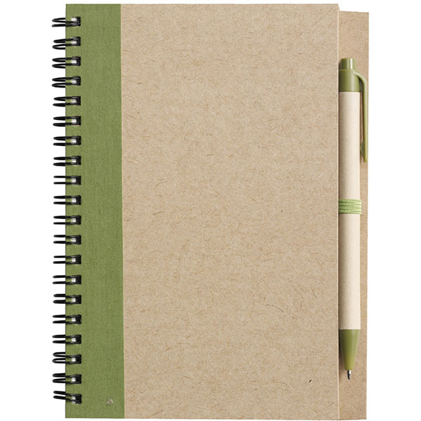 Eco Wirobound Notebook with Pen