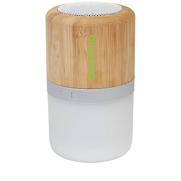 Avenue Bamboo Bluetooth Speaker with Light