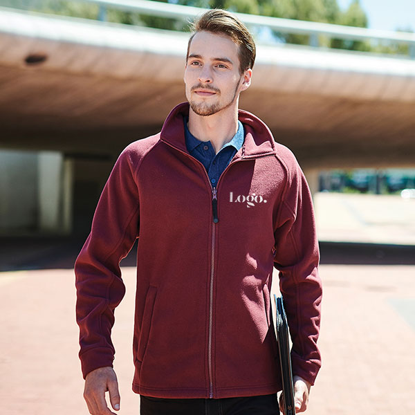 S SS51 XXL FRUIT OF THE LOOM ZIP NECK OUTDOOR FLEECE JACKET