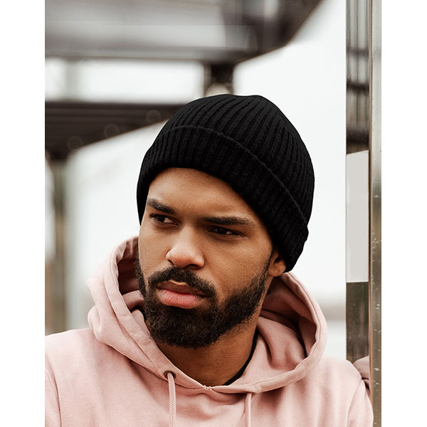 Brand 47 Soft Acrylic Ribbed Turn Up Beanie