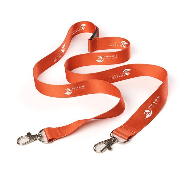 20mm rPET Double Trigger Clip Lanyard