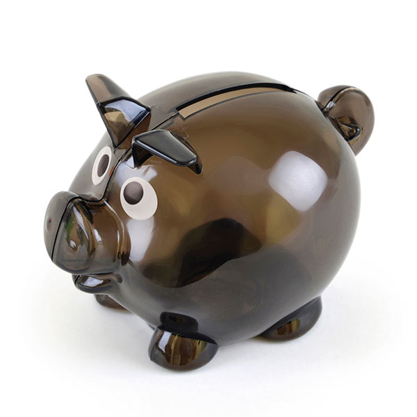 Mini Plastic Piggy Bank - 1 Colour