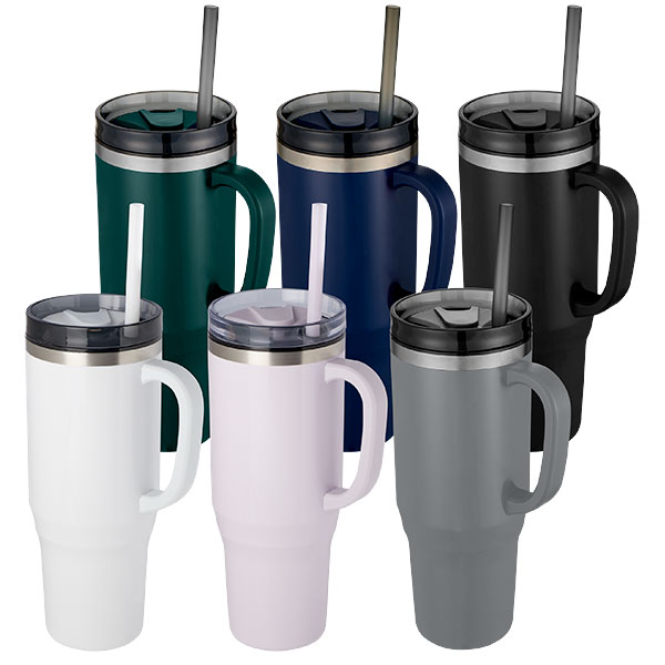 Melbourne Insulated Tumbler with Straw - 1200ml