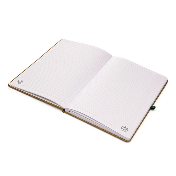 Recycled Tea Ground and Cork A5 Notebook