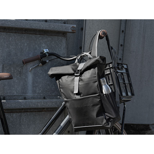 Aqua 15" GRS Recycled Water Resistant Roll-Top Bike Bag - 1 Colour
