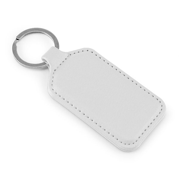 Porto rPET Rectangular Key Ring - Full Colour