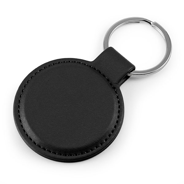 Porto rPET Round Key Ring - Debossed