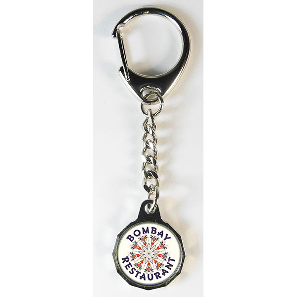 Trolley Token Key Ring With Chain