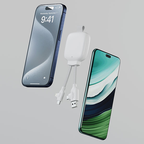 Xoopar Gamma Hybrid 3000mAh Powerbank Charging Cable