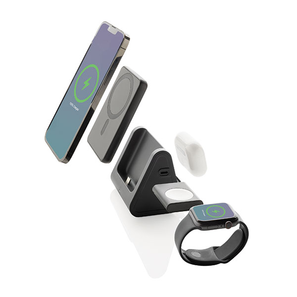 Powerbase RCS Recycled 3 in 1 Charger with 5000mAh Powerbank