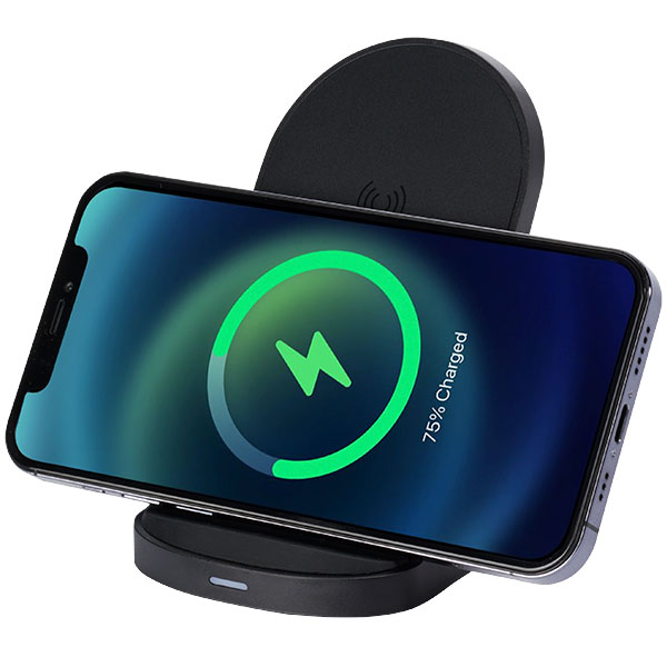 =- Loop Recycled Wireless Charging Stand
