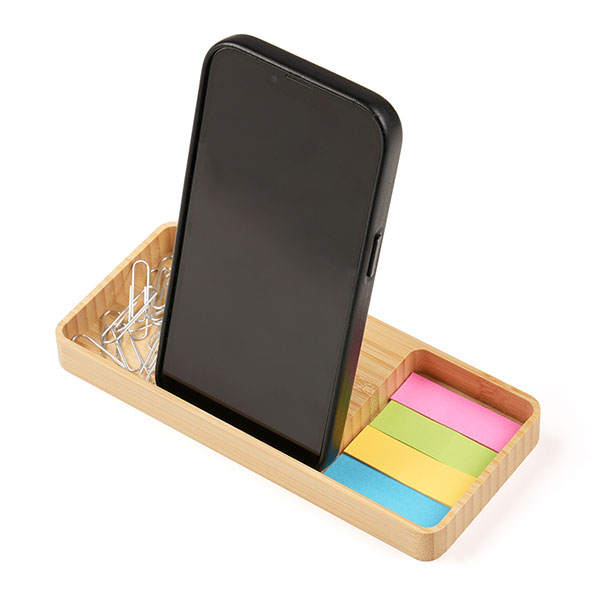 Bamboo Desk Organiser and Charger - 1 Colour
