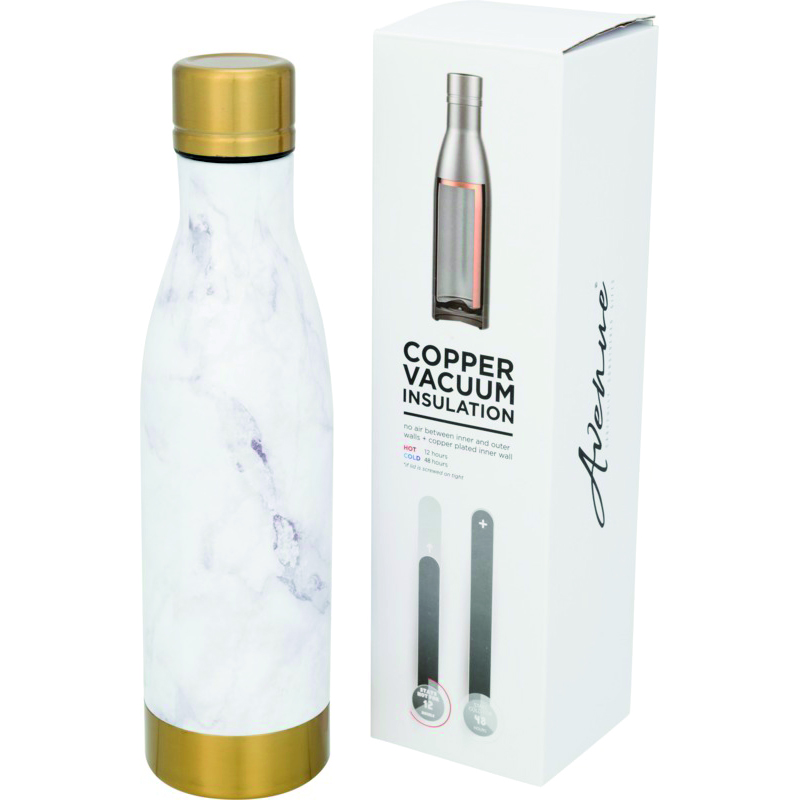 Vasa 500ml Marble Copper Vacuum Insulated Bottle